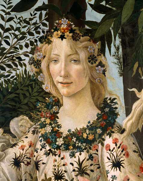 Detalle del cuadro « la primavera », cabeza de Flora – Sandro Botticelli Sandro Botticelli Master Apollon