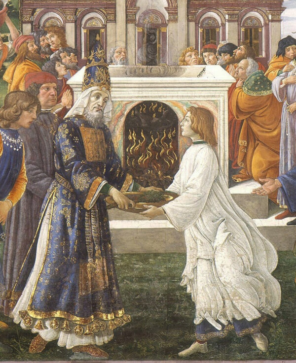 La purificación del leproso y la tentación de Cristo, en la capilla Sixtina: detalle de la purificación – Sandro Botticelli Sandro Botticelli Master Apollon