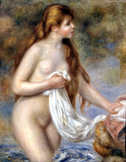 Baño de mujer de cabello largo – Pierre-Auguste Renoir Pierre-Auguste Renoir Master Apollon