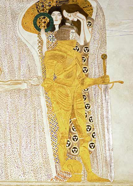 Detalle del Caballero de la franja Beethoven – Gustav Klimt Gustav Klimt Master Apollon