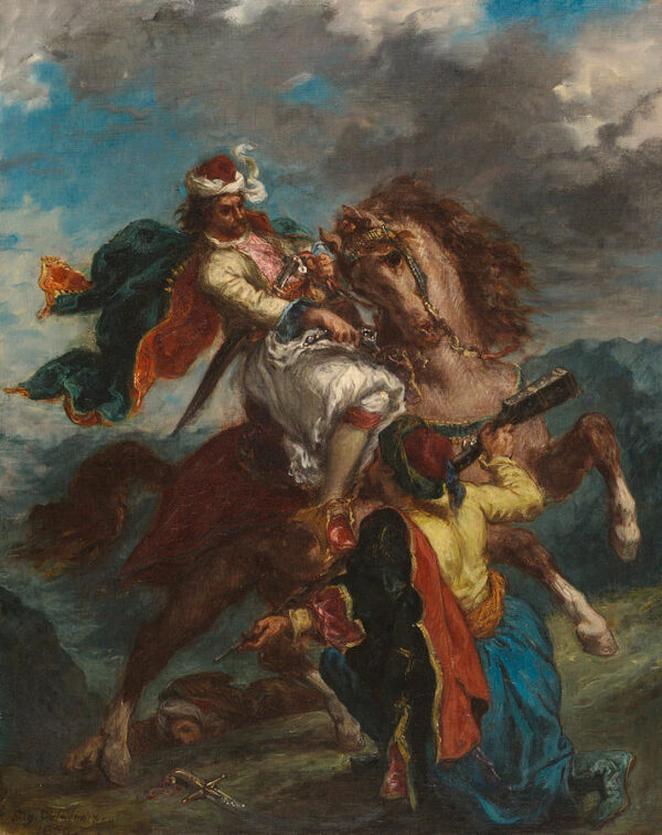 Lucha entre un Turco y un Griego – Eugène Delacroix Eugène Delacroix Master Apollon