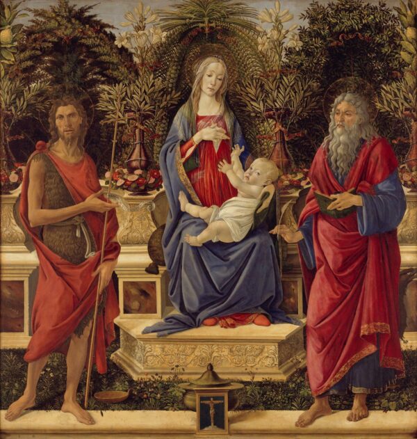 Virgen en trono con un niño y santos – Sandro Botticelli Sandro Botticelli Master Apollon