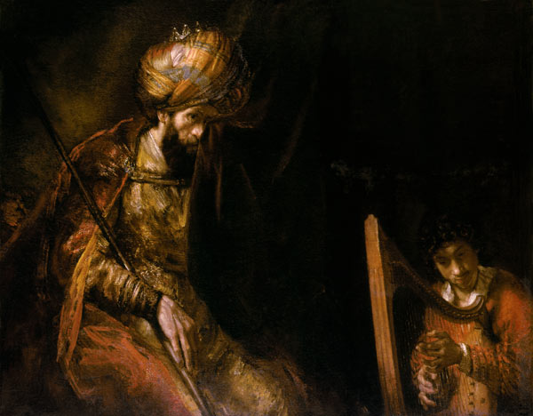 David toca la arpa frente a Saúl – Rembrandt van Rijn Rembrandt van Rijn Master Apollon