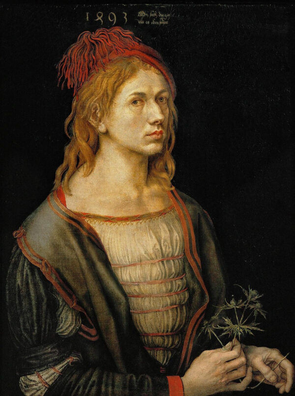 Retrato del artista sosteniendo un cardo – Albrecht Dürer Albrecht Dürer Master Apollon