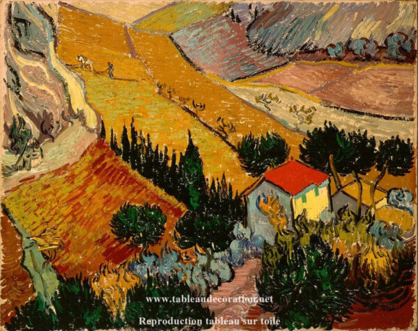 Paisaje con una casa y un labrador – Van Gogh Vincent Van Gogh Master Apollon