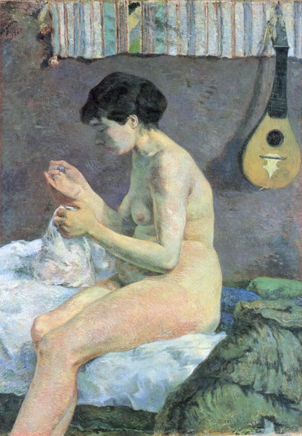 Estudio de desnudo o Suzanne cosiendo – Paul Gauguin Paul Gauguin Master Apollon