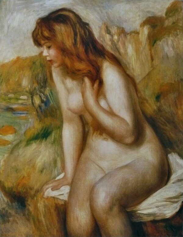 Baigneuse sobre una roca – Pierre-Auguste Renoir Pierre-Auguste Renoir Master Apollon