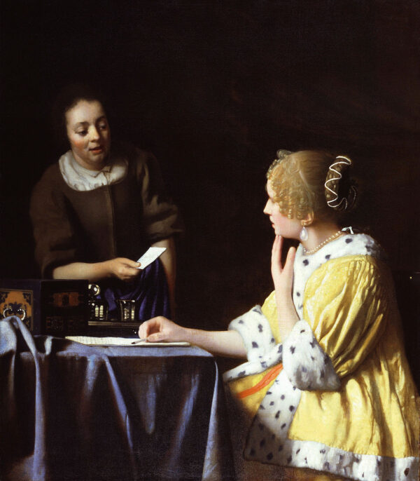 La Amante y la Sirvienta – Johannes Vermeer Johannes Vermeer Master Apollon