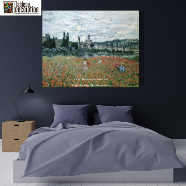 Campo de amapolas cerca de Vétheuil – Cuadro de Monet Claude Monet Master Apollon 3