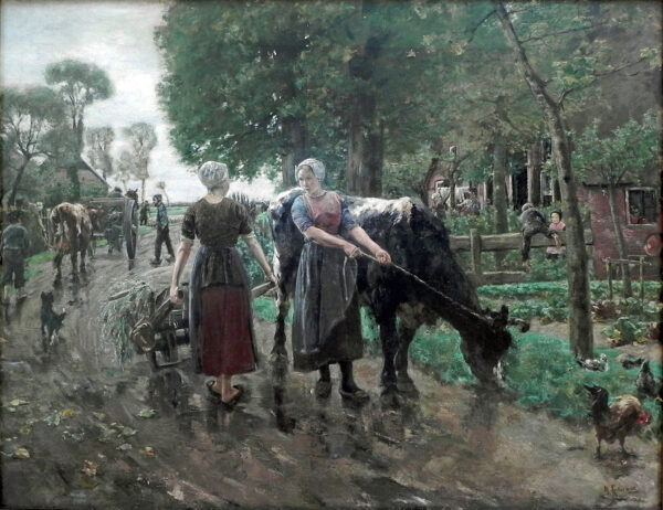 Rue del pueblo neerlandés – Max Liebermann Max Liebermann Master Apollon