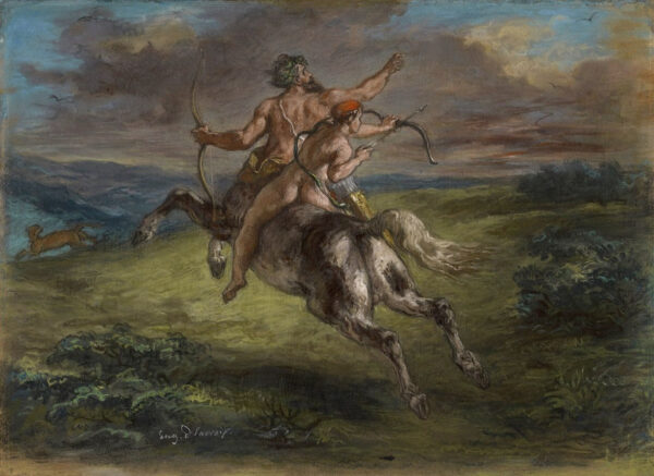 La educación de Aquiles – Eugène Delacroix Eugène Delacroix Master Apollon