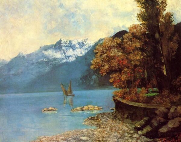 Lago de Ginebra – Gustave Courbet Gustave Courbet Master Apollon