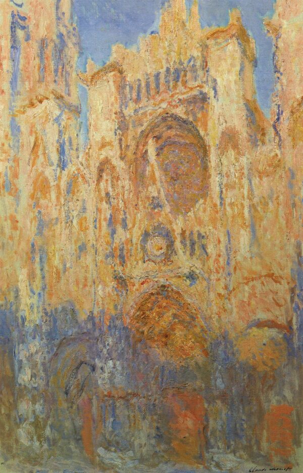 La catedral de Ruan, fachada, sol poniente (W1327) – Claude Monet Claude Monet Master Apollon