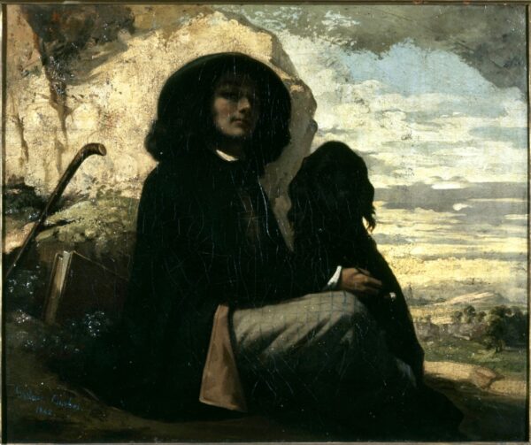 Autorretrato con perro negro – Gustave Courbet Gustave Courbet Master Apollon