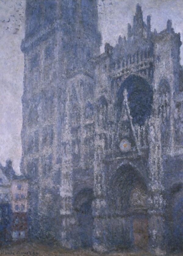 La catedral de Ruan. El portal y la torre de Albane. Tiempo gris (W1345) – Claude Monet Claude Monet Master Apollon