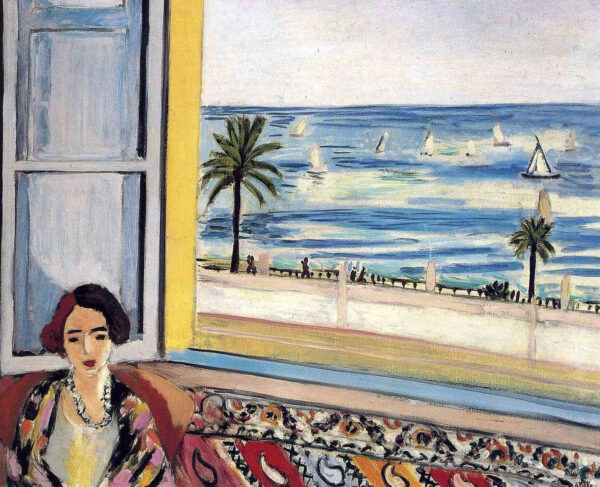 Mujer sentada, con la espalda vuelta hacia la ventana abierta – Matisse Henri Matisse Master Apollon