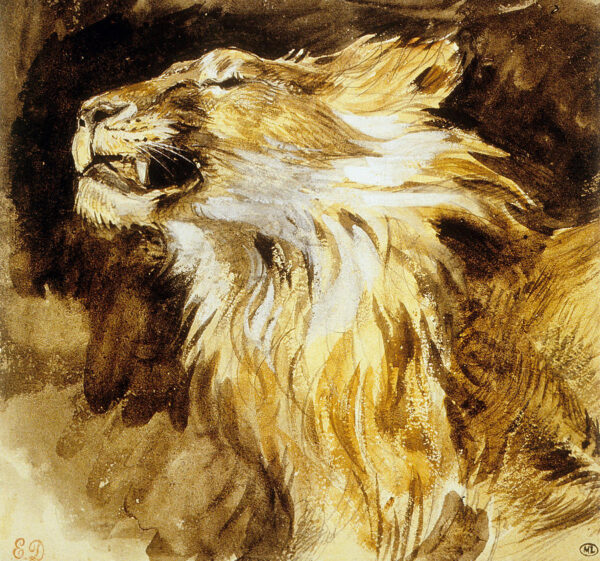 León rugiente – Eugène Delacroix Eugène Delacroix Master Apollon