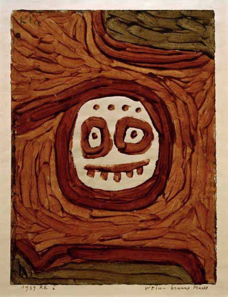 Masque blanco y marrón, 1939 – Paul Klee Paul Klee Master Apollon