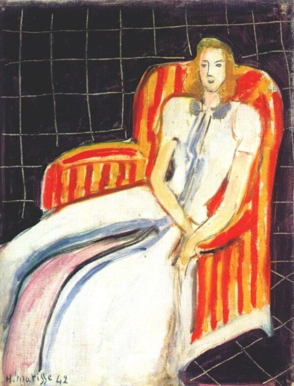 Simone en un sillón a rayas – Matisse Henri Matisse Master Apollon