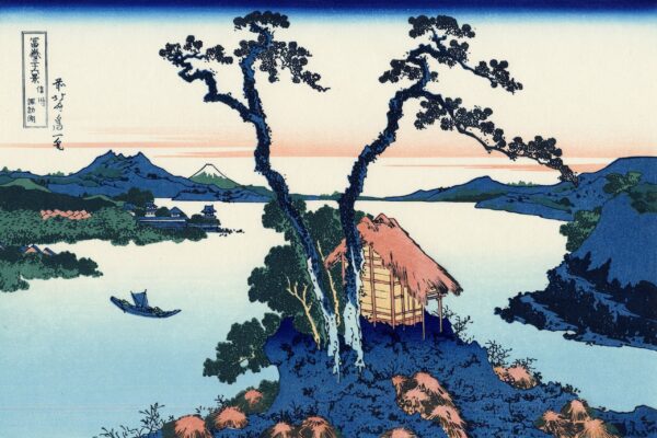 El lago Suwa en la provincia de Shinano – Katsushika Hokusai Katsushika Hokusai Master Apollon