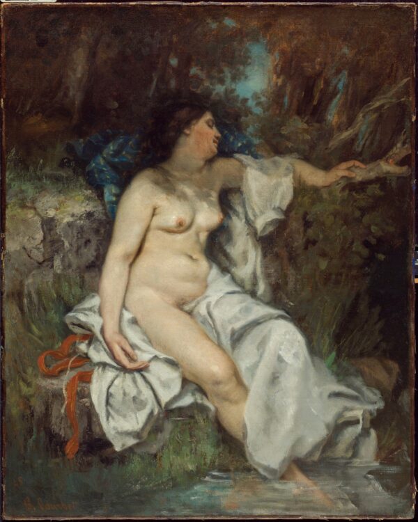 Baño durmiendo al borde de un arroyo – Gustave Courbet Gustave Courbet Master Apollon