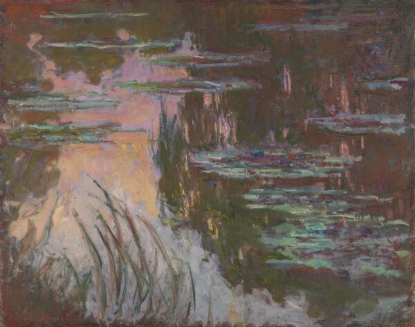 Nenúfares al atardecer – Claude Monet “Los nenúfares” de Claude Monet Master Apollon