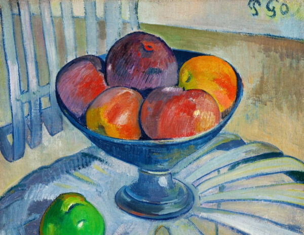 Plato de frutas sobre una silla de jardín – Paul Gauguin Paul Gauguin Master Apollon