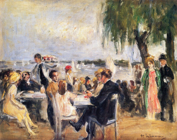 Terraza de café a la Elba – Max Liebermann Max Liebermann Master Apollon