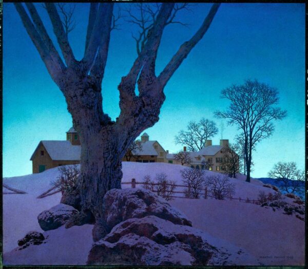 Ferme Hill Top, invierno – Maxfield Parrish Maxfield Parrish Master Apollon