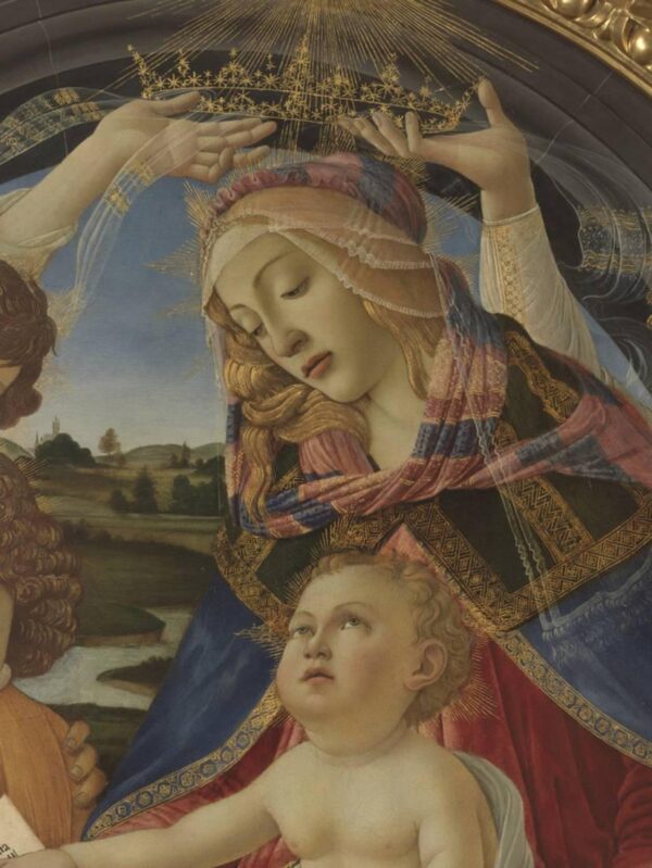 Madonna del Magnificat o Madona (Virgen) con el niño y cinco ángeles – Sandro Botticelli Sandro Botticelli Master Apollon