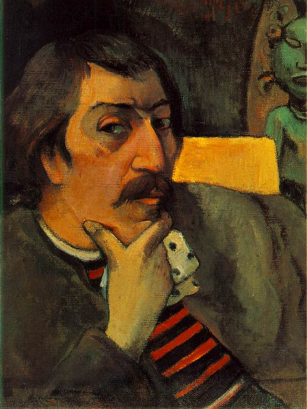 Autorretrato con la ídolo 1893 – Paul Gauguin Paul Gauguin Master Apollon