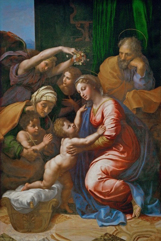 La gran santa familia de Francisco I – Rafael (pintor) Rafael Sanzio Master Apollon