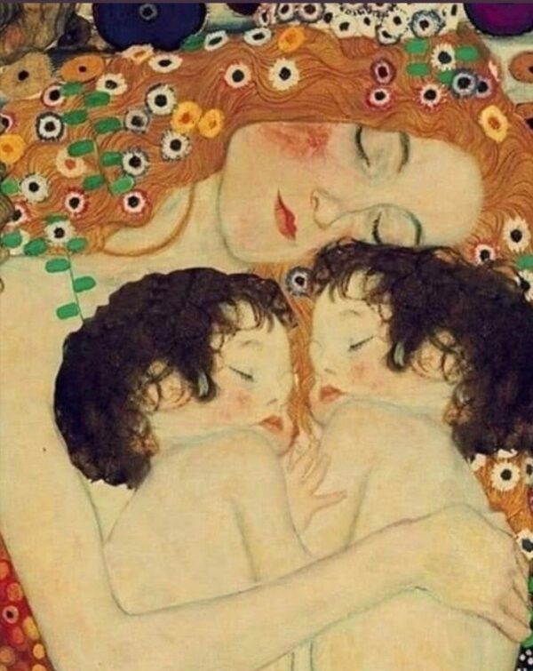 Madre e hijos gemelos – Gustav Klimt Gustav Klimt Master Apollon