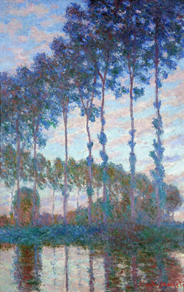 Álamos a la orilla del Epte, efecto de la tarde – Claude Monet Claude Monet Master Apollon