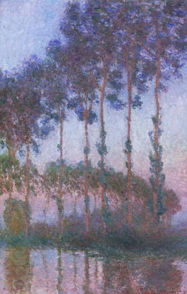 Álamos a la orilla del Epte, crepúsculo – Claude Monet Claude Monet Master Apollon