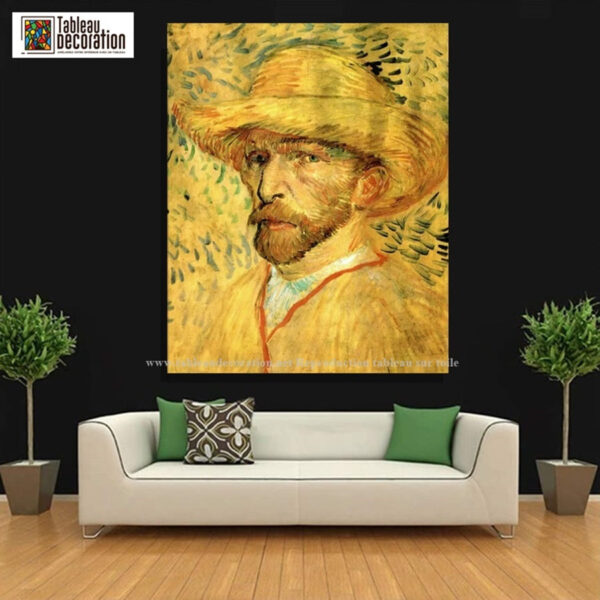 Autorretrato con sombrero de paja – Van Gogh Autorretratos de Vincent van Gogh Master Apollon 3