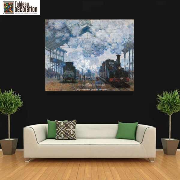 La Gare Saint-Lazare, llegada de un tren – Claude Monet Claude Monet Master Apollon 3