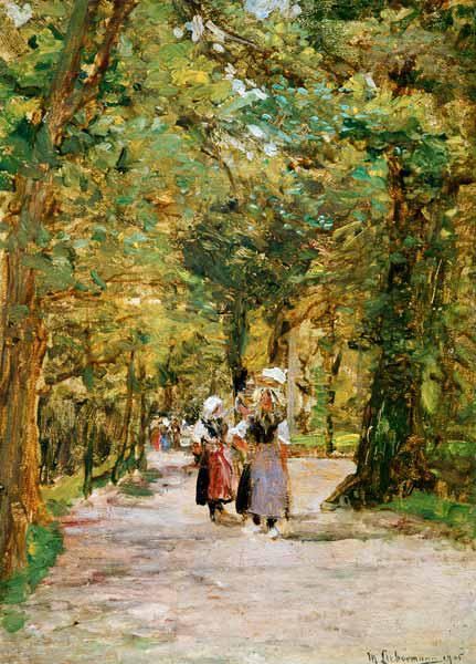 Lavanderas en el bosque – Max Liebermann Max Liebermann Master Apollon