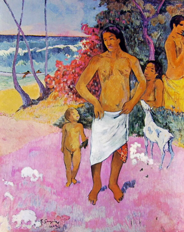 Una caminata junto al mar o la familia tahitiana – Paul Gauguin Paul Gauguin Master Apollon