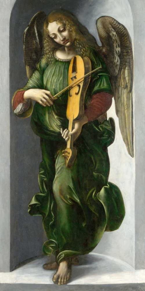 Ángel en verde con violín – Leonardo da Vinci Leonardo da Vinci Master Apollon