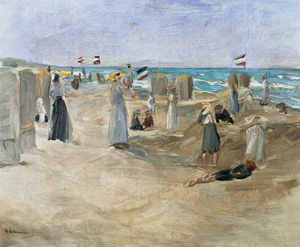 La playa de Noordwijk – Max Liebermann Max Liebermann Master Apollon