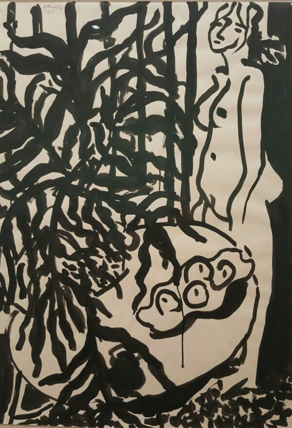 Composición con un desnudo de pie y una helechera negra – Matisse Henri Matisse Master Apollon