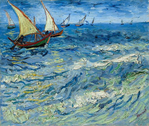 Paisaje marino en Saintes-Maries (vista de la Mediterráneo) – Van Gogh Vincent Van Gogh Master Apollon