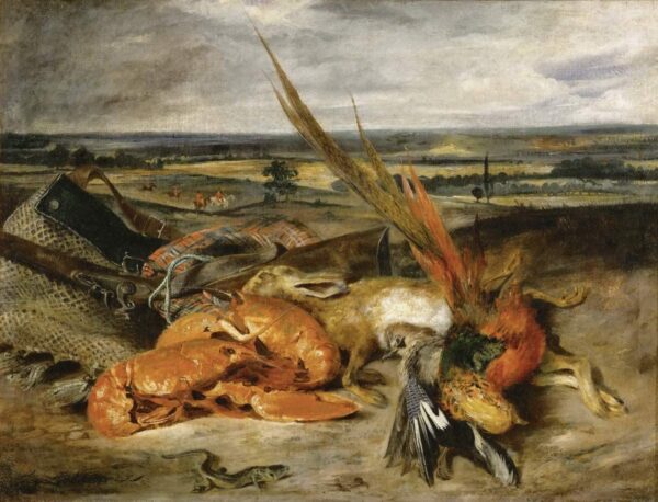 Naturaleza muerta con langostas – Eugène Delacroix Eugène Delacroix Master Apollon