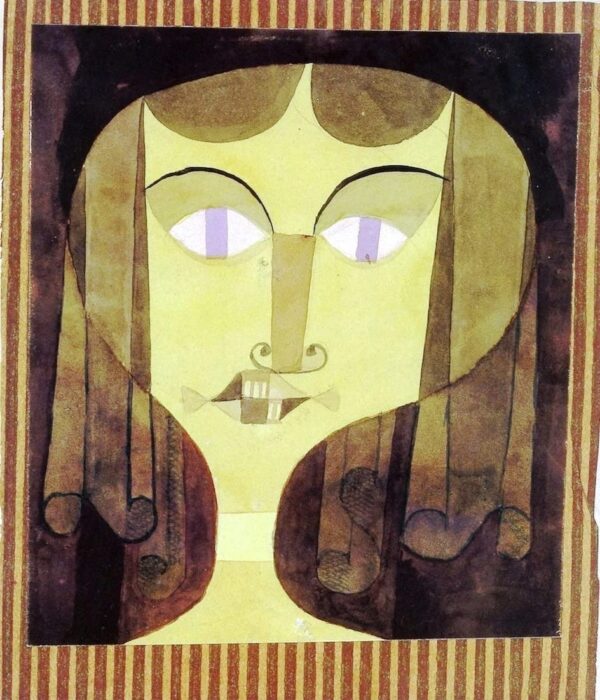 Retrato de una mujer con ojos violetas – Paul Klee Paul Klee Master Apollon