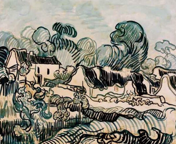 Paisaje y cabañas – Van Gogh Vincent Van Gogh Master Apollon