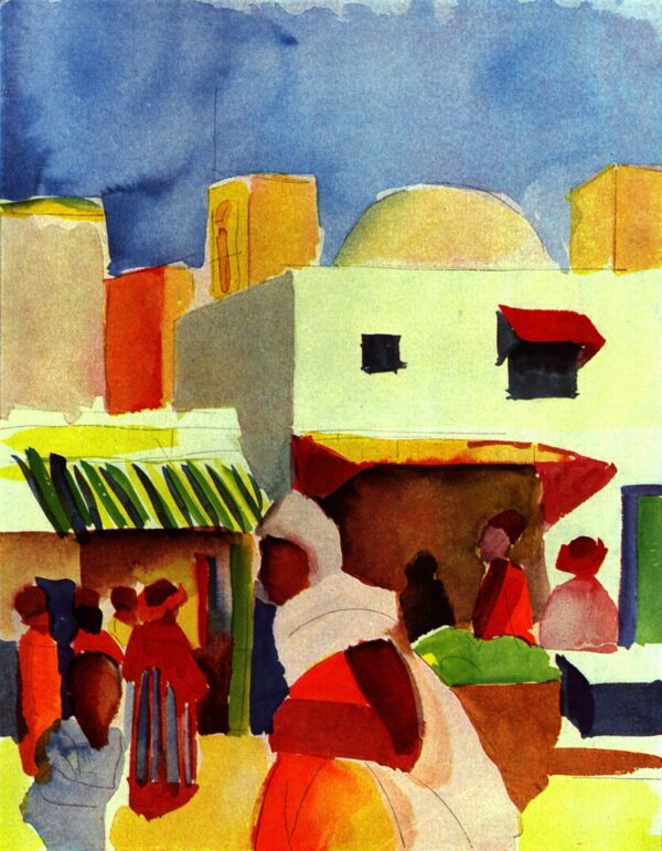 Marché en Argel – August Macke August Macke Master Apollon