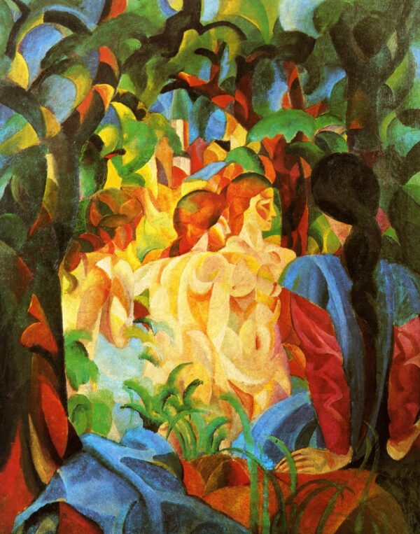 Baigneuses con la ciudad de fondo – August Macke August Macke Master Apollon