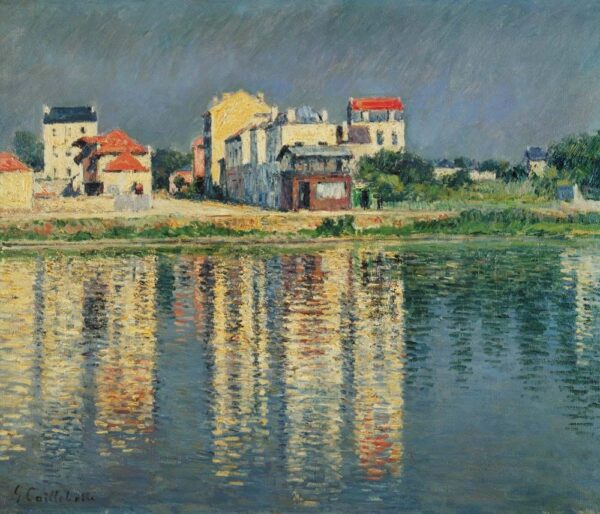 Reflejos de casas en el agua del Sena cerca de Argenteuil – Caillebotte Gustave Caillebotte Master Apollon