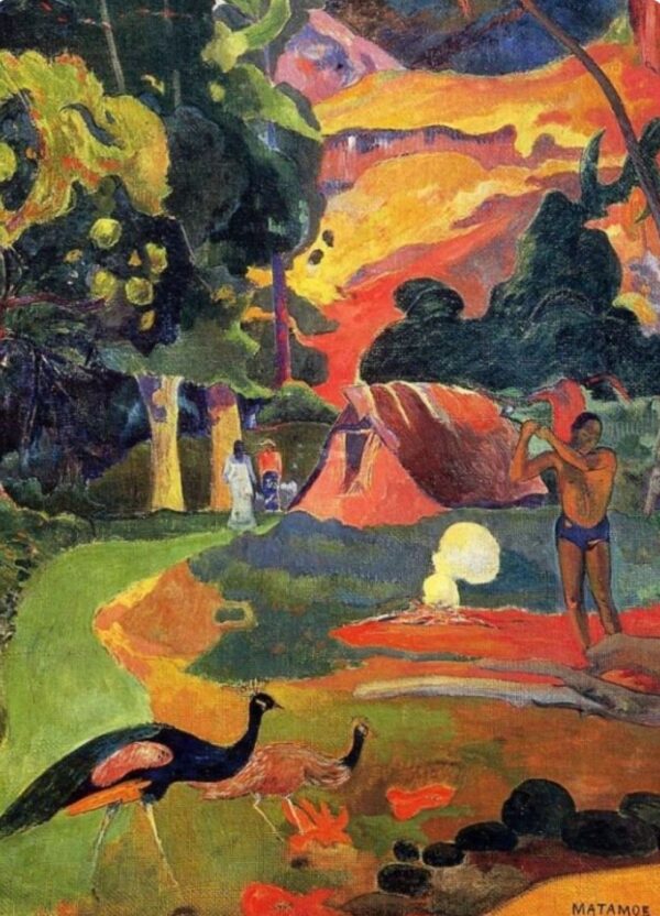 Matamoe o paisaje con pavos reales – Paul Gauguin Paul Gauguin Master Apollon